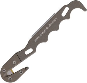 Ontario Model 1 Strap Cutter Coyote Brown - Ceramic Rod