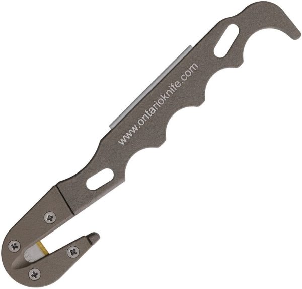 Ontario Model 1 Strap Cutter Coyote Brown - Ceramic Rod