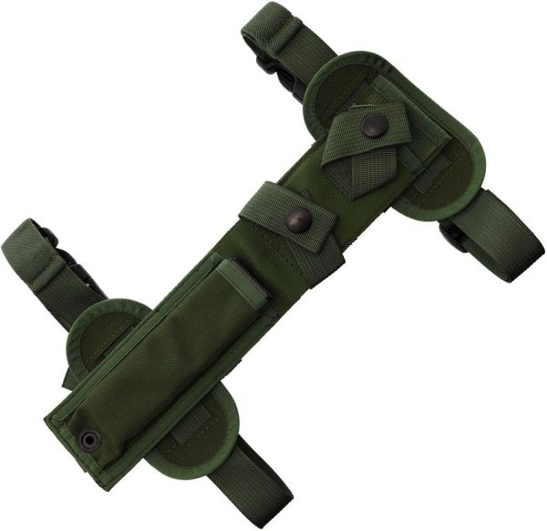Ontario ASEK Sheath with Leg Straps - OD Green Nylon