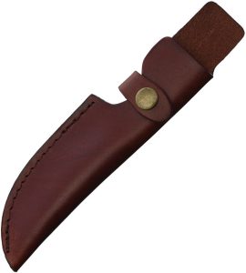Ontario Heirloom Drop Point Sheath - Brown Leather