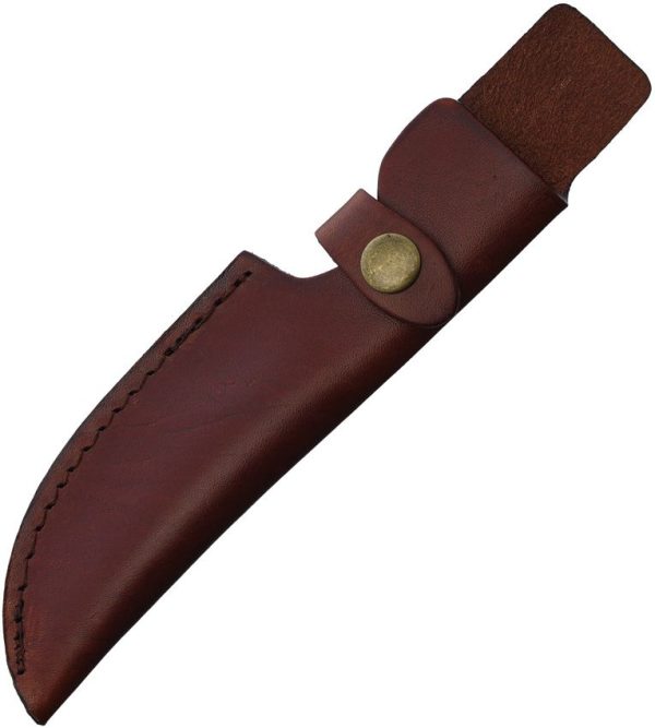 Ontario Heirloom Drop Point Sheath - Brown Leather