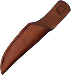 Ontario Bird & Trout Leather Sheath - Brown