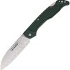ON4305TC.jpg Ontario Camp Plus Santoku Lockback Folding Knife 4.25" Green