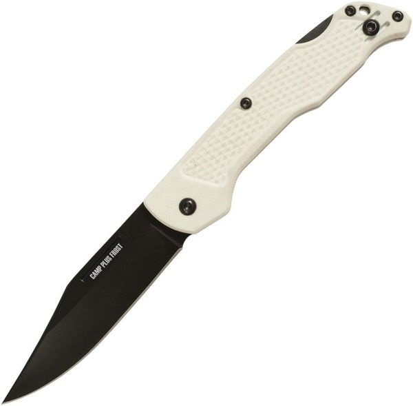 Ontario Camp Plus EDC Lockback White Handle