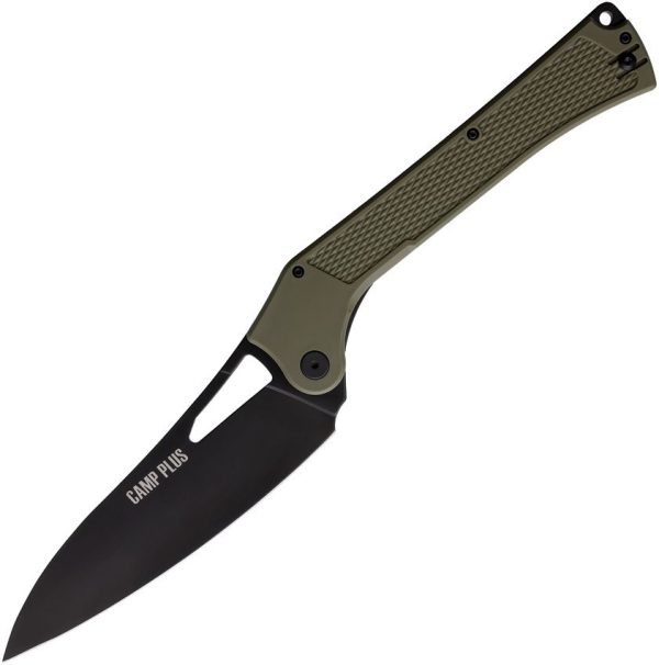 Ontario Camp Plus 4325 Linerlock - Green Handle