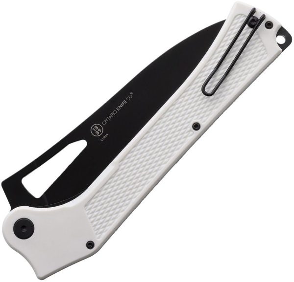 Ontario Camp Plus EDC Linerlock - White Glass Nylon
