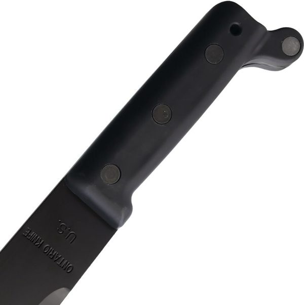 Ontario 18" Black High Carbon Steel Machete Fixed Blade