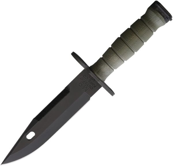 Ontario M-9 Combat Knife - OD Green Carbon Steel