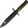 Ontario M-9 Combat Fixed Blade Knife 7" Black 420 Stainless OD Green