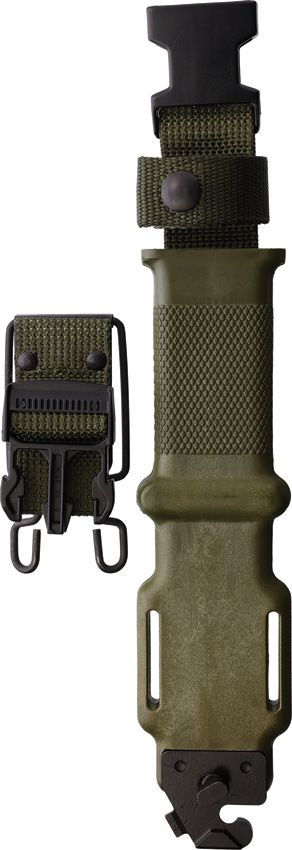 Ontario M-9 Combat Fixed Blade Knife 7" Black 420 Stainless OD Green