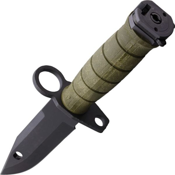 Ontario M-9 Combat Fixed Blade Knife 7" Black 420 Stainless OD Green