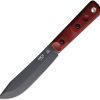 Ontario XL Hunter Fixed Blade 5.5" Black 1095HC Steel Red Micarta
