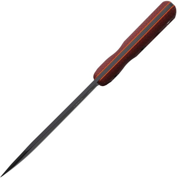 Ontario XL Hunter Fixed Blade 5.5" Black 1095HC Steel Red Micarta