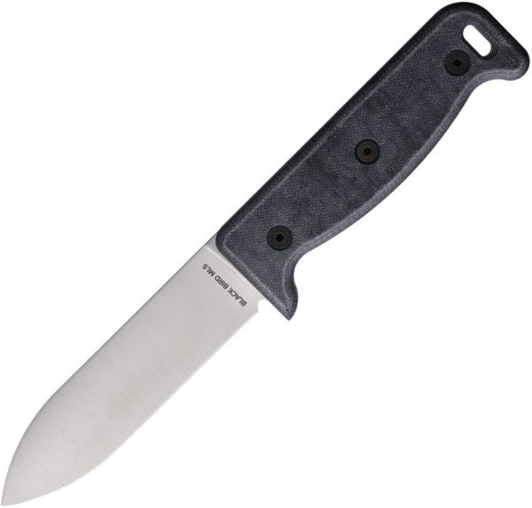 Ontario Black Bird ML5 Blue Micarta Fixed Blade Knife 5"