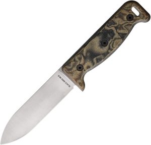 Ontario Black Bird ML5 Camo - Micarta Handle