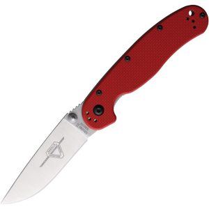 Ontario RAT II Folding Knife Red G10 S35VN Stainless Blade