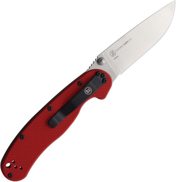 Ontario RAT II Folding Knife Red G10 S35VN Stainless Blade