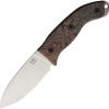 Ontario 8187 Hiking Knife 3.75" 420HC Fixed Blade Brown Micarta