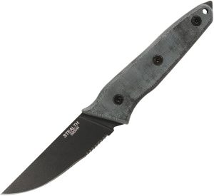 Ontario Stealth Fixed Blade S35VN Black Micarta Knife
