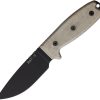 Ontario RAT 3 Fixed Blade 1075HC Carbon Steel