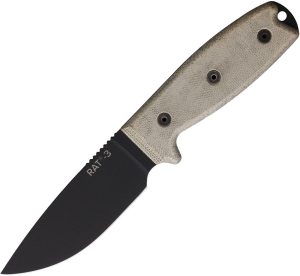 Ontario RAT 3 Fixed Blade 1075HC Carbon Steel