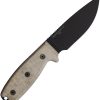 Ontario RAT 3 Fixed Blade 1075HC Carbon Steel