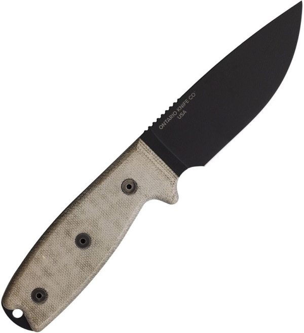 Ontario RAT 3 Fixed Blade 1075HC Carbon Steel