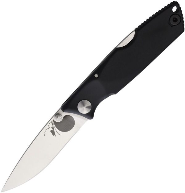 Ontario Lockback - Black ABS Handle Drop Point