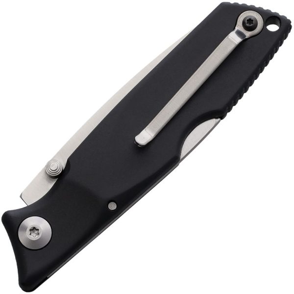 Ontario Lockback - Black ABS Handle Drop Point