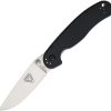Ontario RAT II Linerlock D2 Steel Black Folding Knife 3in Blade