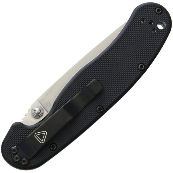 Ontario RAT II Linerlock D2 Steel Black Folding Knife 3in Blade
