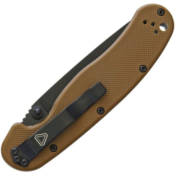 Ontario RAT II Linerlock Folding Knife D2 Coyote Brown