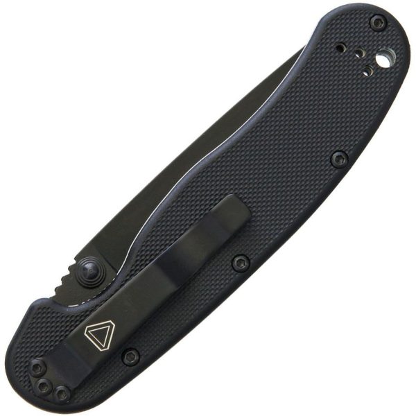 Ontario RAT II Linerlock Folding Knife D2 Black 3in Blade
