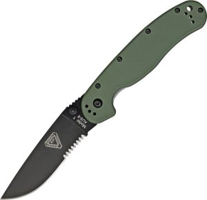 Ontario RAT I Folding Knife 3.5" AUS-8 OD Green Nylon