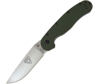 Ontario RAT I Linerlock Folding Knife AUS-8 Foliage Green
