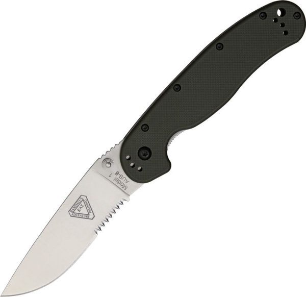 Ontario RAT I Folding Knife 3.5" AUS-8 Black Nylon