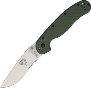 Ontario RAT I Folding Knife 3.5" AUS-8 OD Green Nylon
