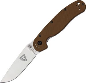 Ontario RAT II Coyote Brown Folding Knife 3" AUS-8 Blade