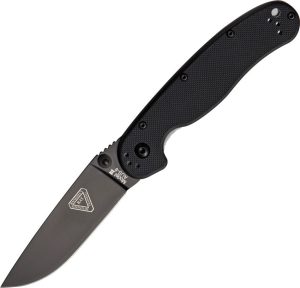 Ontario RAT II Folder Black 3" AUS-8 Folding Knife