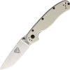 ON8861BONE.jpg Ontario RAT II Folding Knife 3" AUS-8 Linerlock Ivory G10