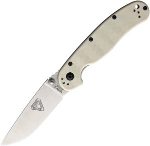 Ontario RAT II Linerlock Folding Knife 3" AUS-8 Ivory G10