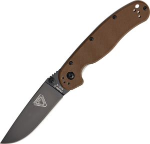 Ontario RAT II Folder Coyote Brown AUS-8 Folding Knife