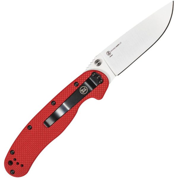 Ontario RAT I Linerlock Red Folding Knife S35VN Blade