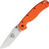 Ontario RAT I Linerlock Orange D2 Folding Knife 3.5"
