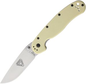 Ontario RAT I Linerlock Folding Knife Tan D2 Steel 3.5"