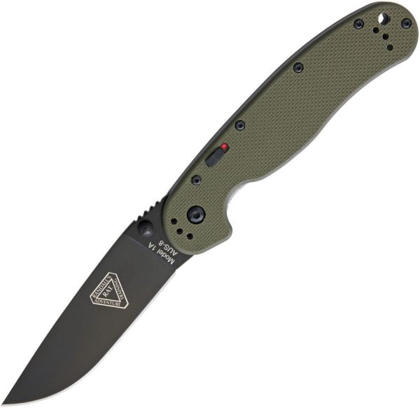 Ontario RAT IA Assisted Linerlock OD Green G10 TAO