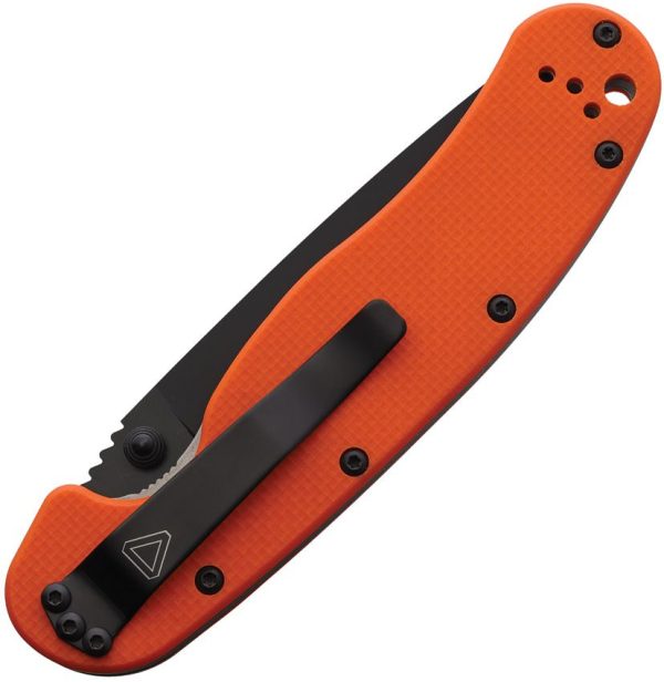 Ontario RAT IA Linerlock Assisted Orange G10