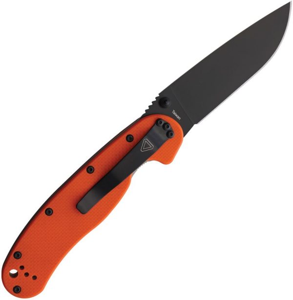 Ontario RAT IA Linerlock Assisted Orange G10