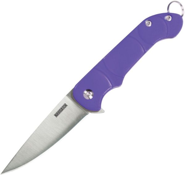 Ontario OKC Navigator Linerlock - Purple Synthetic Handle