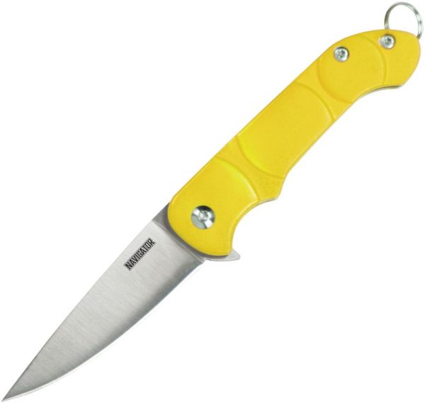 Ontario OKC Navigator Linerlock - Yellow Synthetic Handle